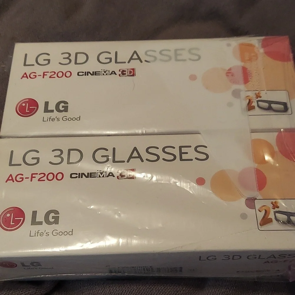 2 sets of LG 3d glasses! Nwt!